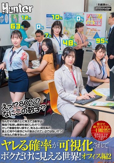 [HUNTC-469] What!? 80%? What Is This Number? A World Where The Probability I Could Fuck A Girl Is Showing Above Her Head, And I’m The Only One Who Can See It! – Office Ladies Edition 02